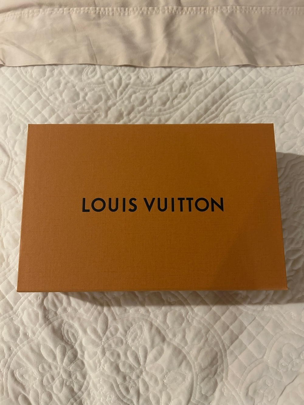 Louis Vuitton Orange Box with Black Logo
